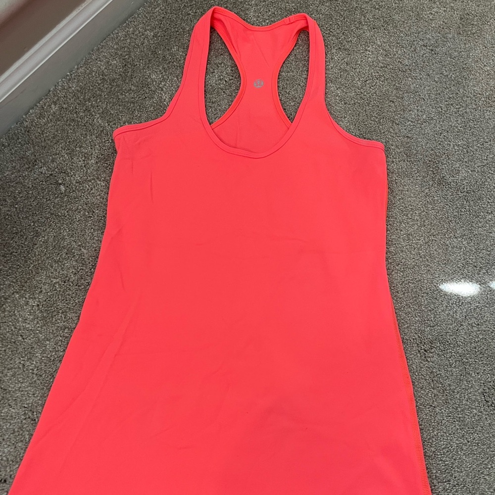 Coral Lululemon tank size 4.